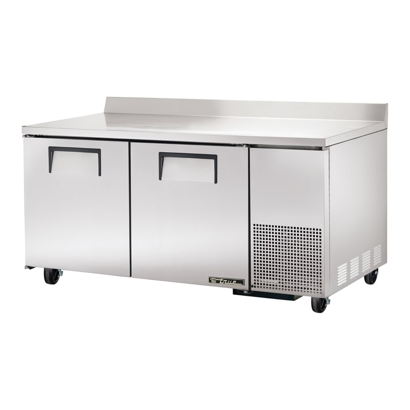 True TWT-67-HC 67" Two Solid Door Worktop Refrigerator