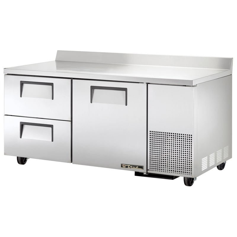 True TWT-67D-2-HC 67" Two Drawer And One Solid Door Worktop Refrigerator