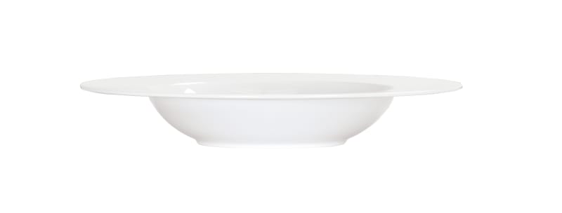 Cal-Mil 22461-11-15 Classic Rim 16 oz. White  Round Melamine Bowl