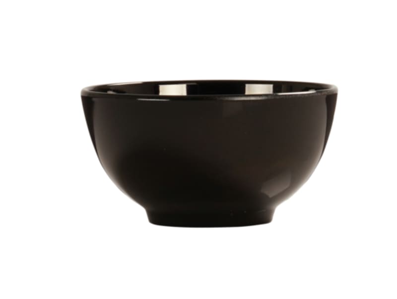 Cal-Mil 22354-4-13 Botanica 8 oz. White and Black Round Melamine Bowl