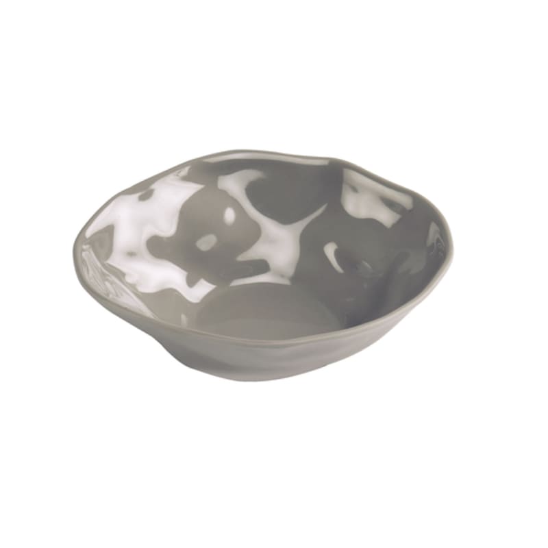 Cal-Mil 22305-5-102 Marin 12 oz. Light Ash Grey  Round Melamine Bowl