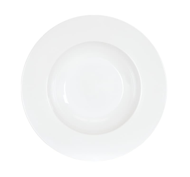 Cal-Mil 22461-12-15 Classic Rim 24 oz. White  Round Melamine Bowl