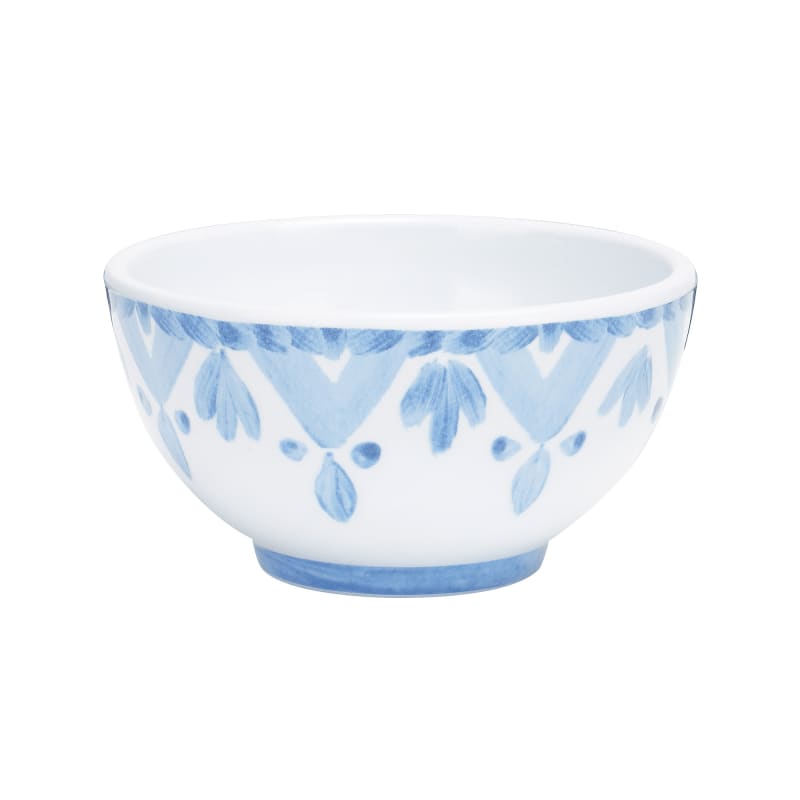 Cal-Mil 22354-4-104 Costa 8 oz. Blue and White  Round Melamine Bowl
