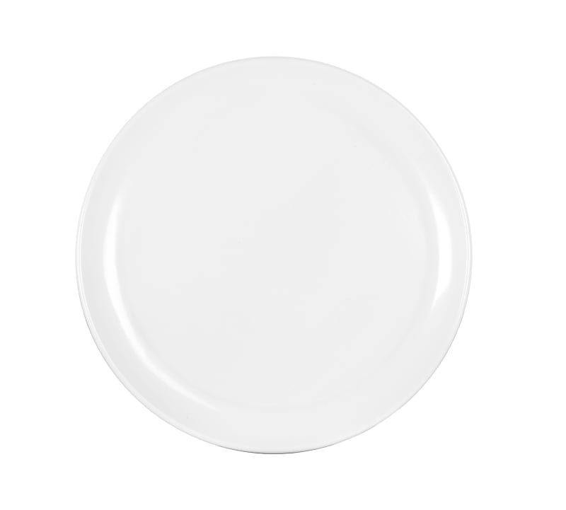 Cal-Mil 22351-10-15 Blanca 10 3/4" White  Round Melamine Plate