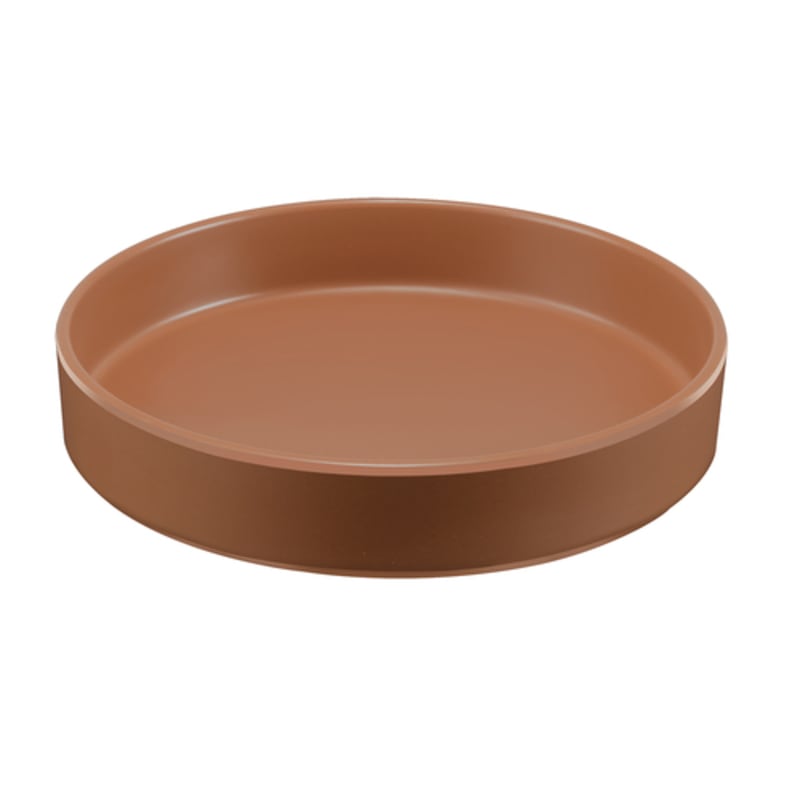 Cal-Mil 22017-8-109 Hudson 8" Terra Cotta Raise Rim Round Melamine Plate