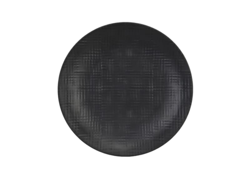 Cal-Mil 22328-9-13 Sedona 9" Textured Black Round Melamine Plate