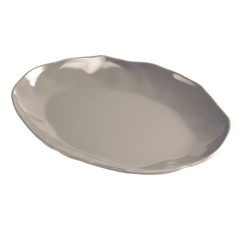 Cal-Mil 22306-912-102 Marin 22 oz. Light Ash Grey Round Melamine Bowl