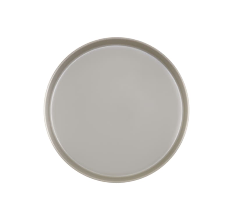 Cal-Mil 22017-8-102 Hudson 8" Ash Raise Rim Round Melamine Plate