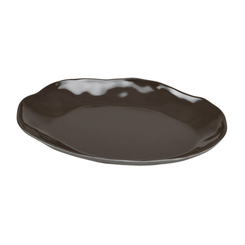 Cal-Mil 22306-912-101 Marin 22 oz. Dark Cinder Grey  Round Melamine Bowl