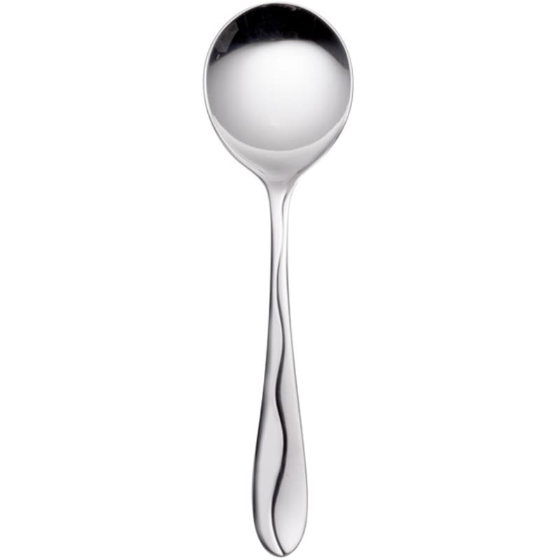Libbey 973 016 Cantina 6" 18/0 Stainless Steel Heavy Weight Bouillon Spoon - 36/Case