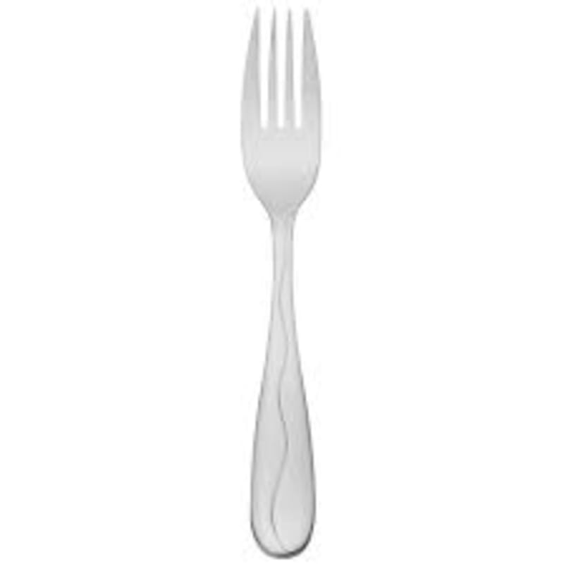 Libbey 973 030 Cantina 7 3/4" 18/0 Stainless Steel Heavy Weight Dessert Fork - 36/Case