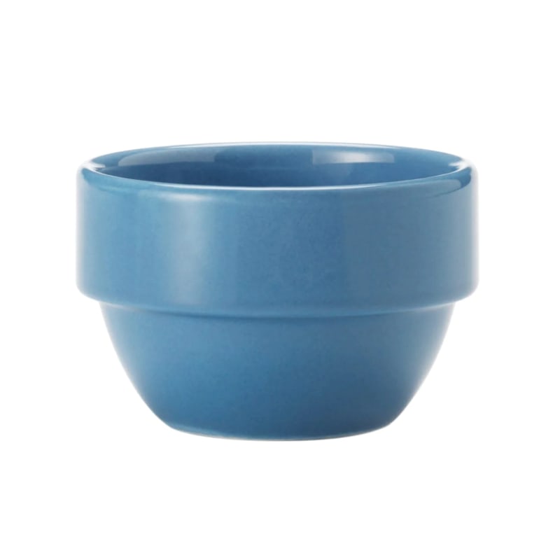 Libbey 903043370 Cantina 8 oz. Blueberry Uncarved Stackable Porcelain Bouillon - 36/Case
