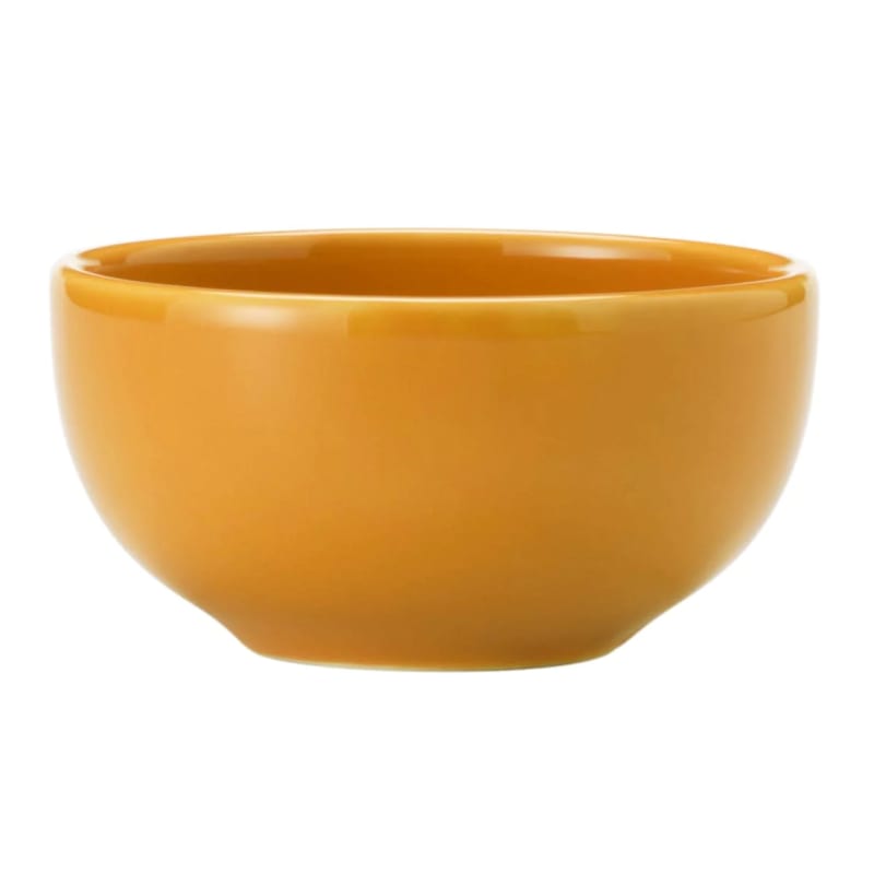 Libbey 903044005 Cantina 8 oz. Saffron Uncarved Porcelain Bouillon - 12/Case