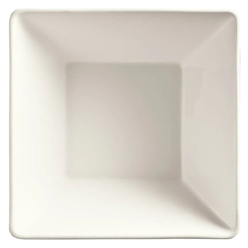 Libbey SL50 Slate 50 oz. Ultra Bright White Square Porcelain Bowl - 12/Case