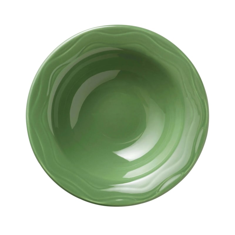 Libbey 903035019 Cantina 12 oz. Sage Carved Porcelain Grapefruit Bowl - 12/Case