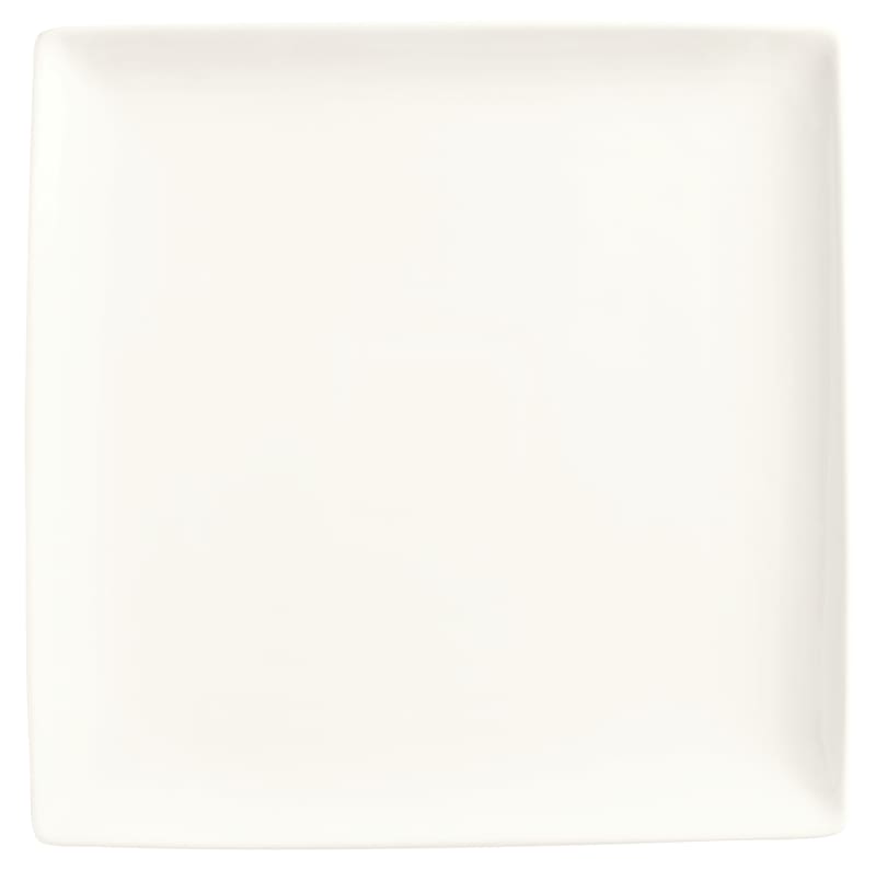 Libbey SL10C 10 7/8" Square Coupe Plate - Ultra Bright White, Slate