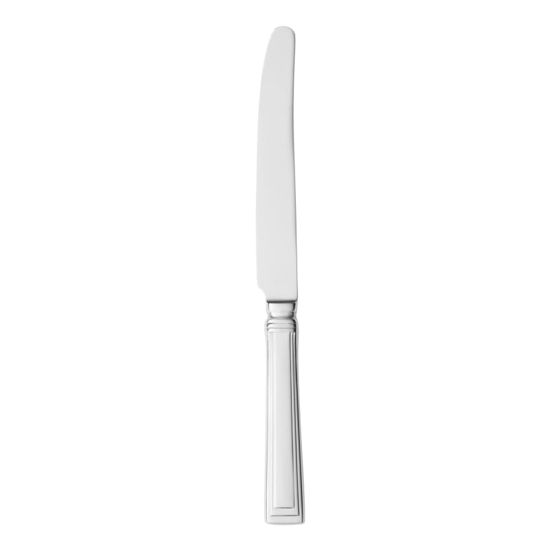 Libbey 977 5502 Slate 9 3/4" 18/0 Stainless Steel Heavy Weight Solid Handle Dinner Knife with Fluted Blade - 36/Case