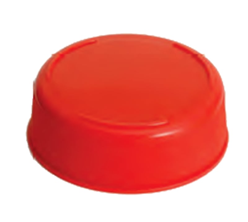 TableCraft 53FCAPR Cash & Carry InvertaTop End Cap Red Polyethylene 2.09" 2.31" x 2.31" x 0.81"