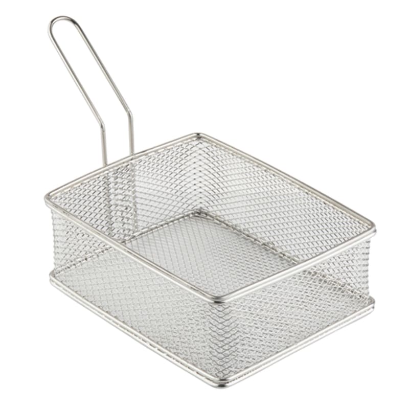 TableCraft 10972 Rectangular Wire Serving Basket Stainless Steel 12.50" x 7" x 7.50"