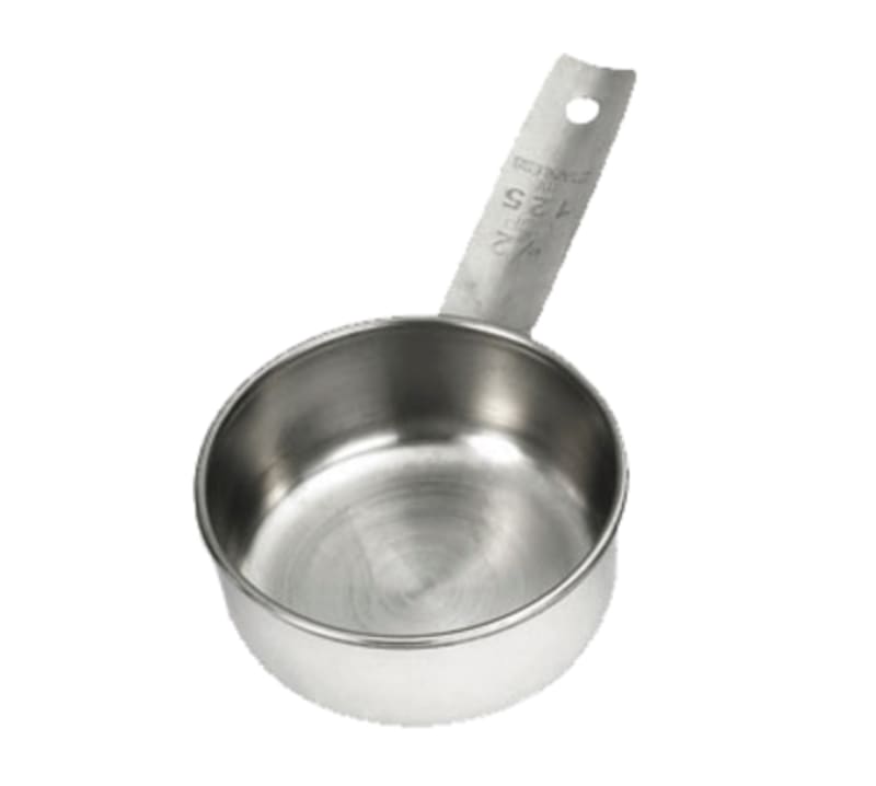 TableCraft 724C Measuring Cup .5 C-Cups Stainless Steel 5.75" x 2.88" x 1.25"
