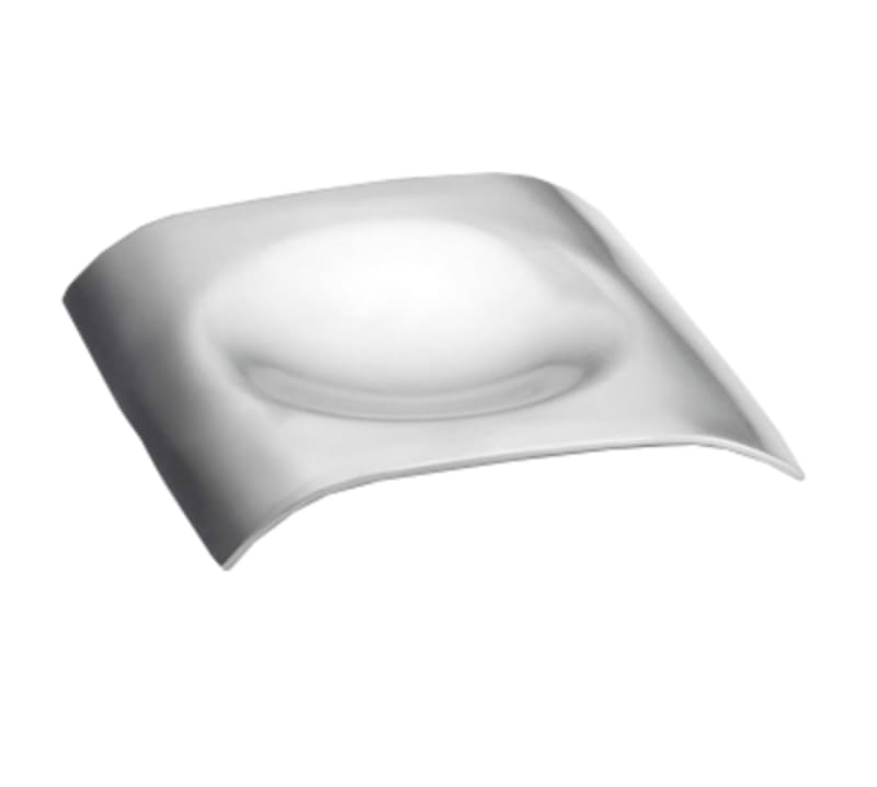 TableCraft HB3 Single Spoon Rest Stainless Steel 5.38" x 5.25" x 0.70"