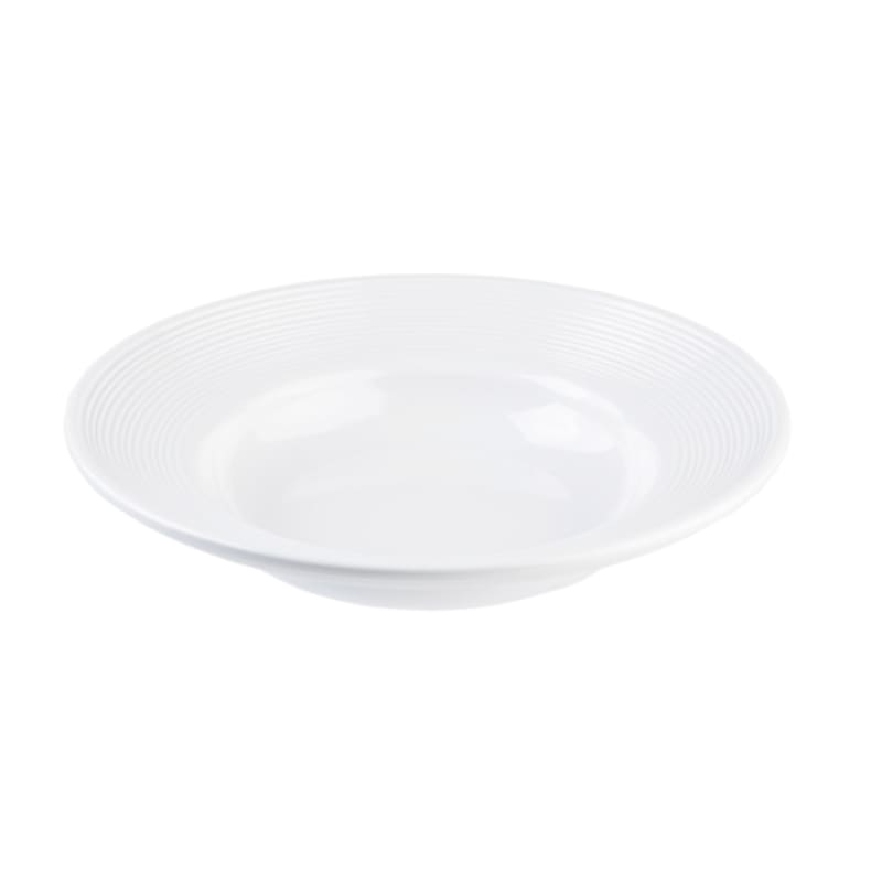 TableCraft 11147 Pulito Collection Round Wide Rim Bowl White Melamine  28 Oz