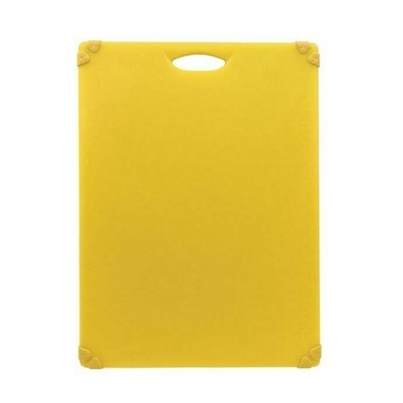 TableCraft CBG1824AYL Cash & Carry Grippy Cutting Board Yellow Polypropylene 24" x 18" x 0.62"