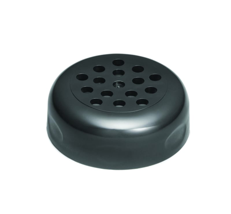 TableCraft C260TBK Cash & Carry  Shaker Lid Top Perforated Polypropylene Pack of 12 2.19" x 2.19" x 0.75"
