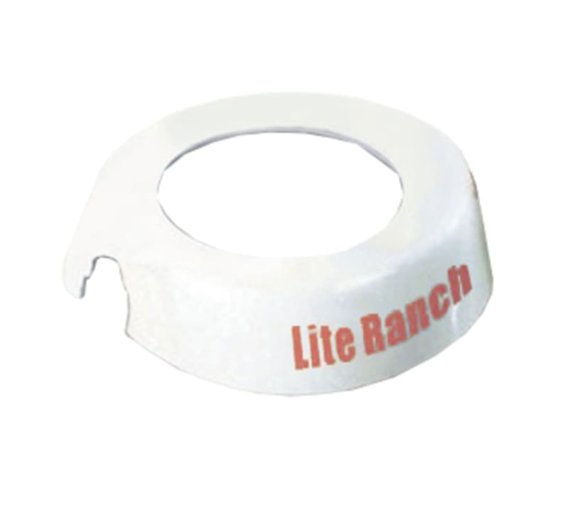 TableCraft CM20 Option Collar Lite Ranch White/Maroon Plastic Fits Option Dispensers 3.62" x 3.38" x 0.94"