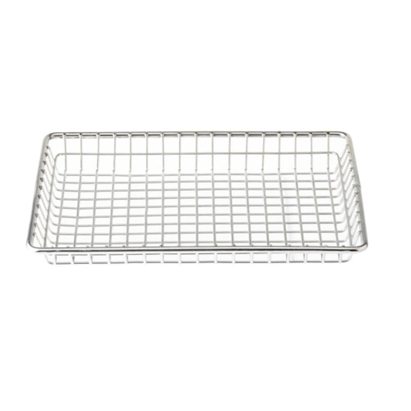 TableCraft 10521 Rectangular Wire Serving Basket Stainless Steel 9.25" x 6.75" x 1.12"