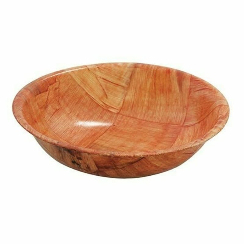 TableCraft 208 Round Salad Bowl Wood (Woven Willow) 8" x 8" x 2"