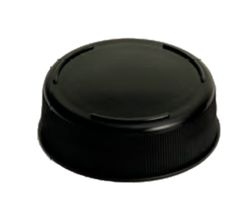 TableCraft 63FCAPBK InvertaTop End Cap Black Polyethylene 2.48"