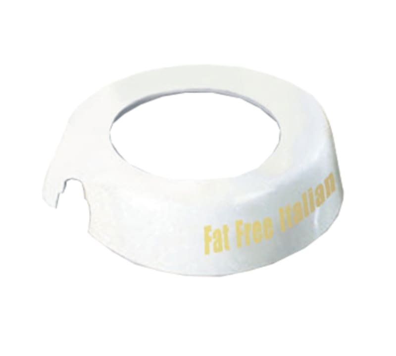 TableCraft CB16 Option Collar Fat Free Italian White/Beige Plastic Fits Option Dispensers 3.62" x 3.38" x 0.94"