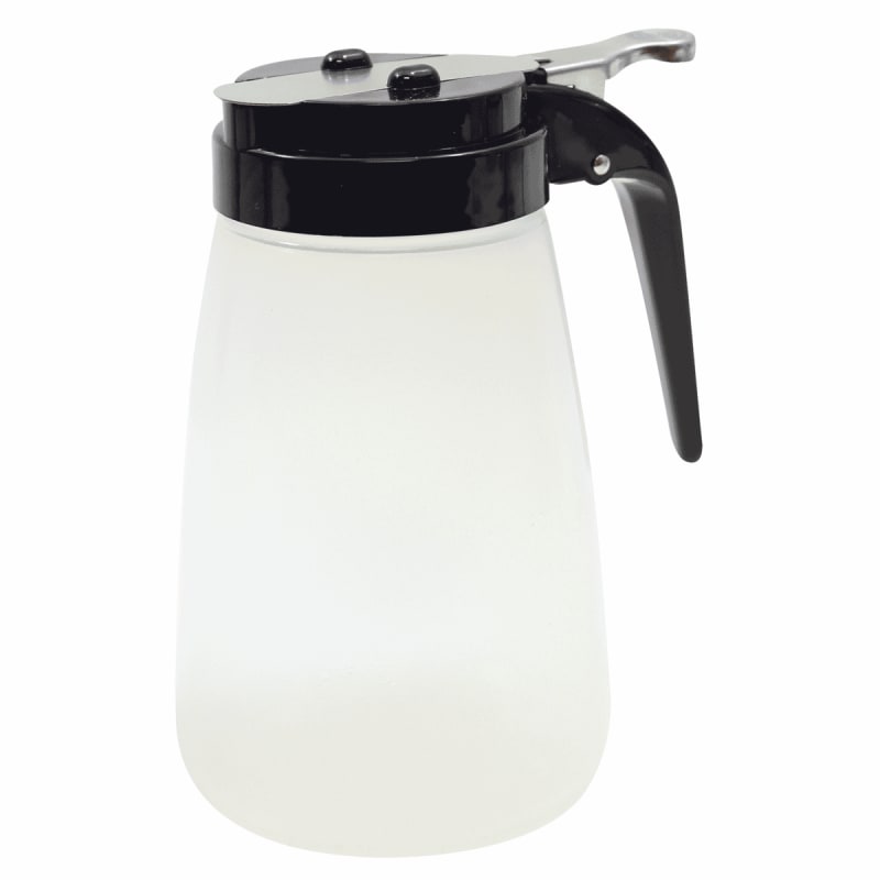 TableCraft PP10BK Modern Collection Syrup Dispenser Black Polypropylene 10 Oz