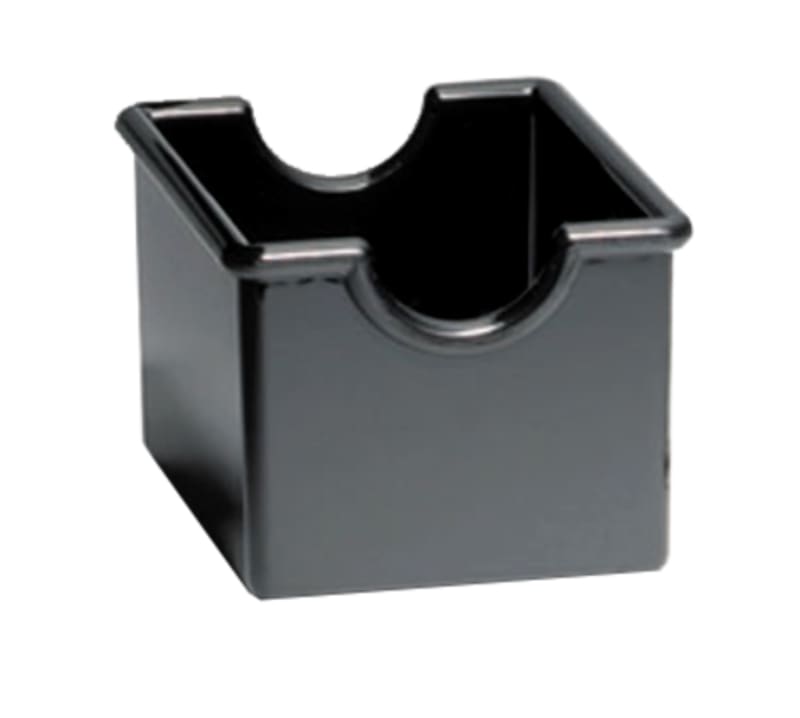 TableCraft 56B Sugar Packet Holder Black Polystyrene (PS) 3.31" x 2.50" x 2"