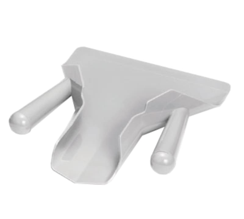 TableCraft PD8 Dual Handle French Fry Scoop Gray Polypropylene 8.12" x 9.12" x 2"