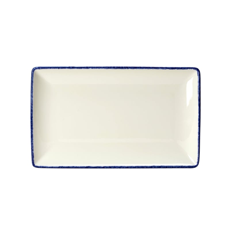 Steelite Performance Dapple Blue Taste Rectangle Tray L 13.0" W 7.5" H 0.75" 6/Case