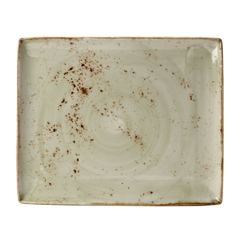 Steelite 11310551 Steelite Performance Craft Green Rectangle Tray L 13.5" W 10.625" H 0.875" 6/Case