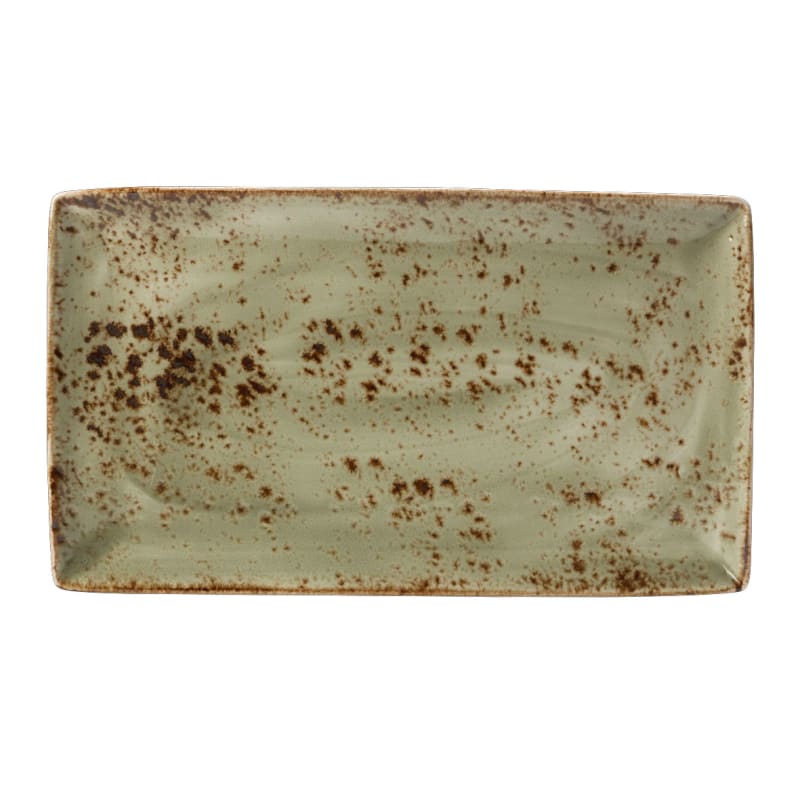 Steelite 11310556 Steelite Performance Craft Green Taste Rectangle Tray L 13.0" W 7.5" H 0.75" 6/Case