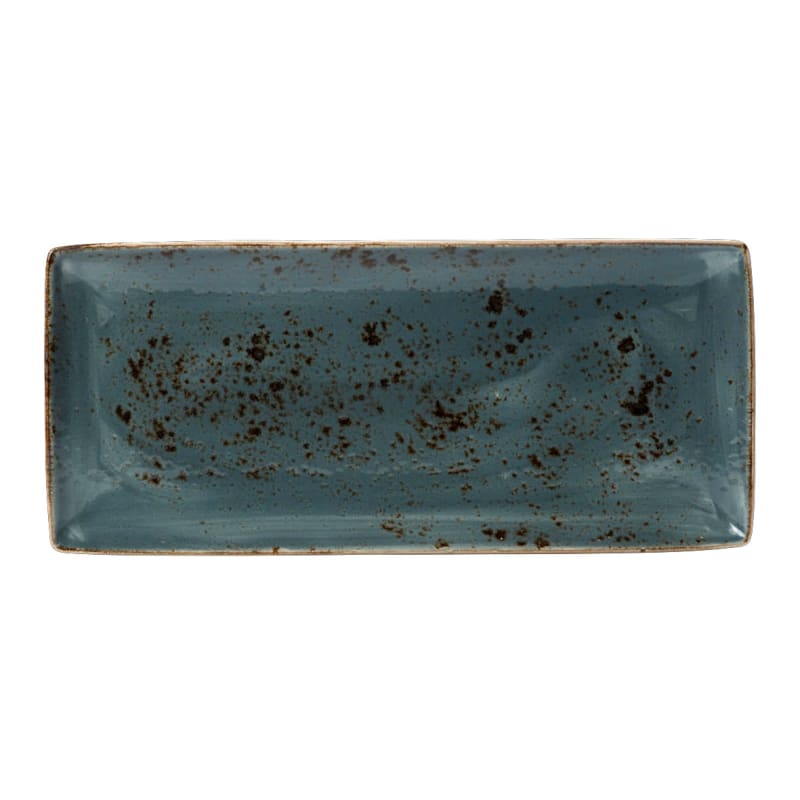 Steelite 11300552 Steelite Performance Craft Blue Rectangle Tray L 14.5" W 6.5" H 0.75" 6/Case