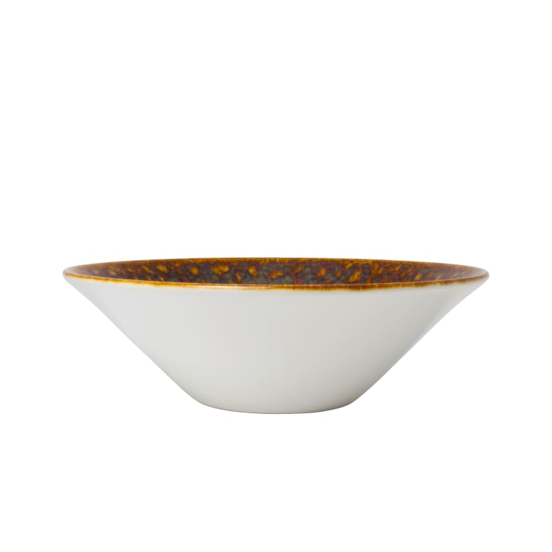 Steelite 12020595 Steelite Performance Vesuvius Amber Essence Bowl D 4.5" H 1.625" (5.0 oz) 12/Case