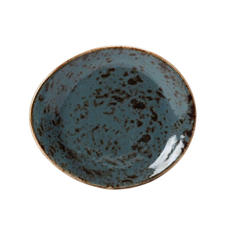 Steelite 11300522 Steelite Performance Craft Blue Plate L 6.0" W 5.25" H 0.75" 12/Case