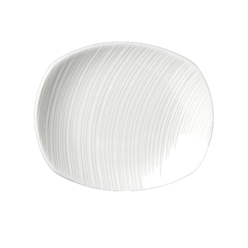Steelite 9032C975 Steelite Distinction Spyro Rectangular Plate L 6.0" W 5.125" 36/Case