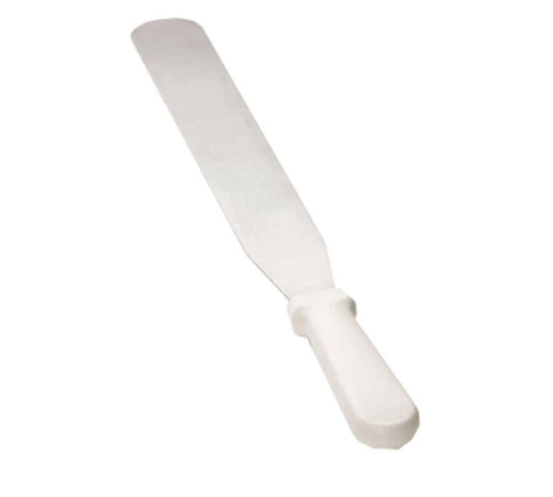 TableCraft 4212 Icing Spatula White Stainless Steel 12" Blade 17.12" x 1.62" x 0.62"
