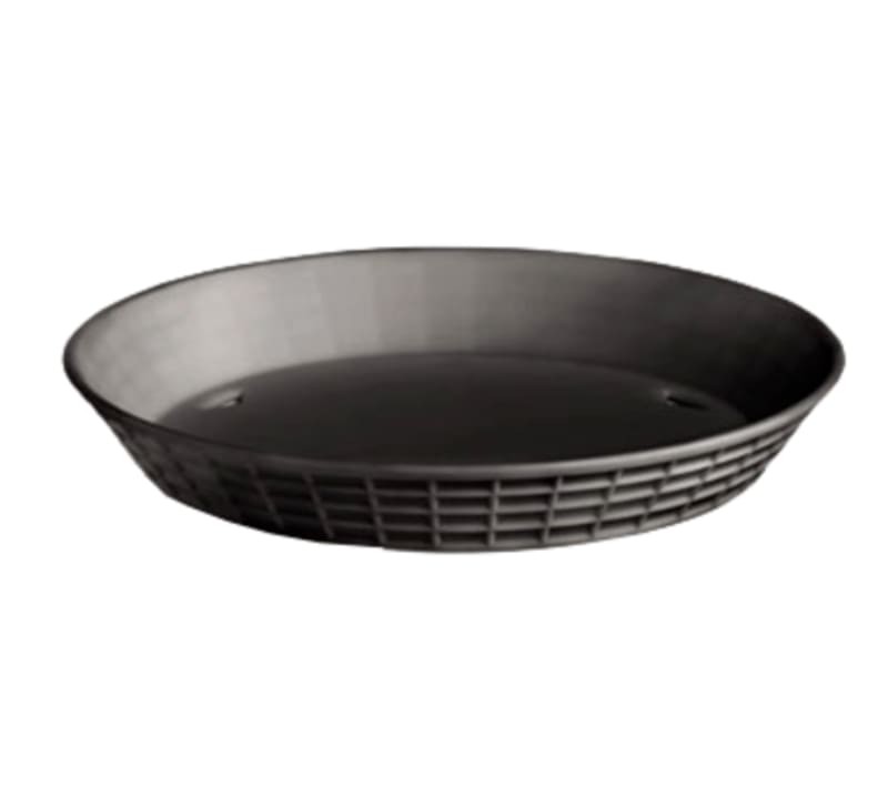 TableCraft 13759BK Round Diner Platter Black Polypropylene 9" x 9" x 1.20"