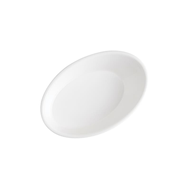 TableCraft 10313W Oval Mini Dish White Melamine  0.75 Oz