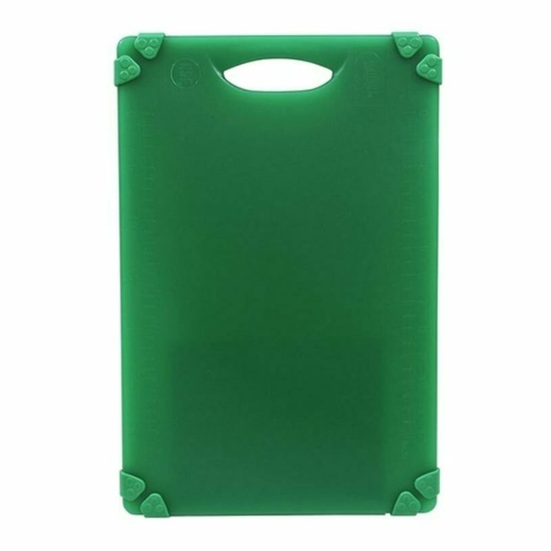 TableCraft CBG1218AGN Cash & Carry Grippy Cutting Board Green Polypropylene 18" x 12" x 0.62"