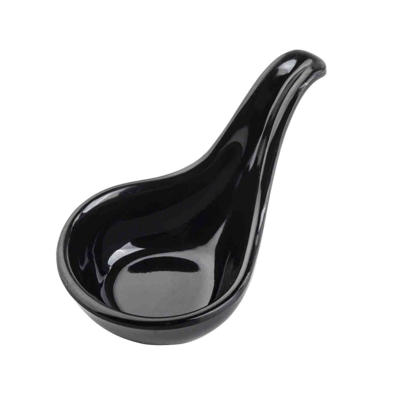 TableCraft 10317BK Mini Spoon Black Melamine  1 Oz