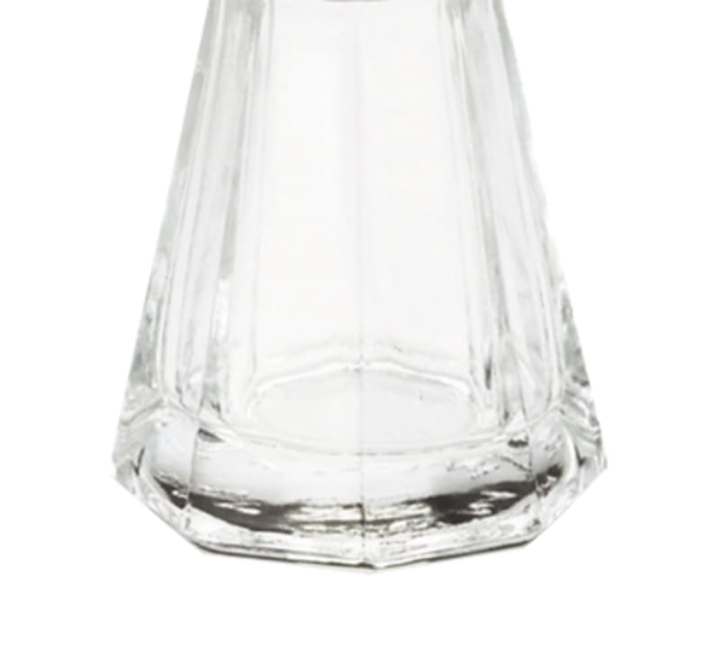 TableCraft 80J-2 Paneled Salt & Pepper Shakers (Jar Only) Glass 1 Oz