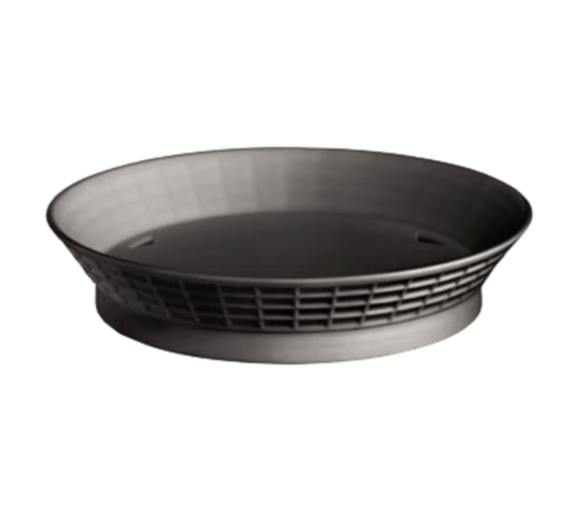 TableCraft 157512BK Diner Platter Black Polypropylene 12" x 12" x 2.38"